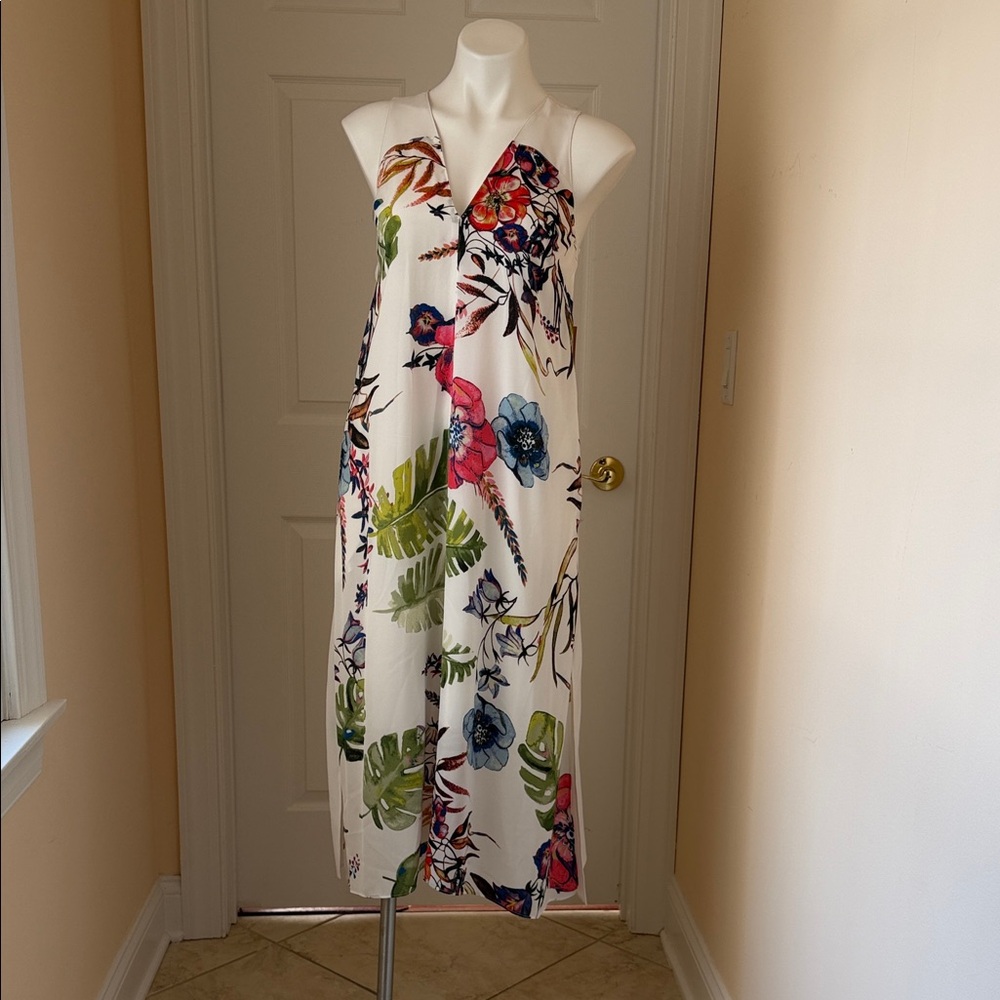 Rachel White Floral  Dress